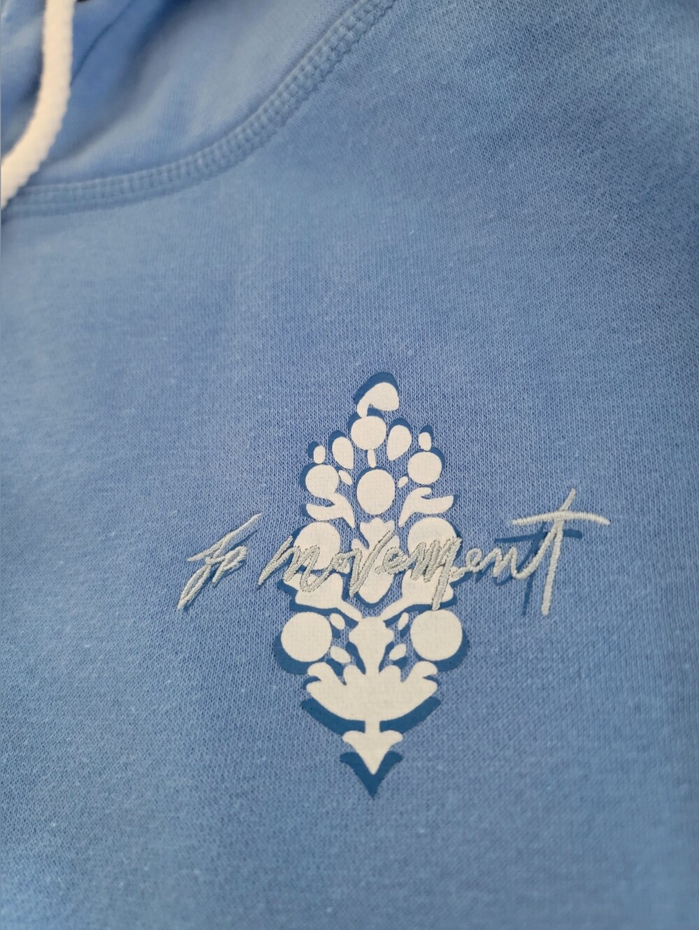 Free People Movement Final Call Front Logo Hoodie Riviera Blue Combo Small - Picture 6 of 11